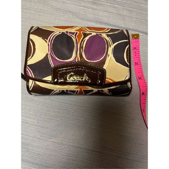 Coach Ashley scarf print compact clutch wallet - Picture 12 of 12